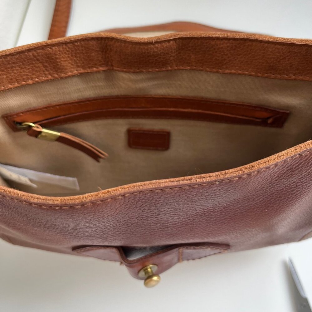 Vintage Madewell "The Sketchbook" Rich Brown Leather Bag - Picture 11 of 13